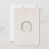 デイジー情報の挿入詳細のヴィンテージクラシックミュシャ 招待状 (裏面)