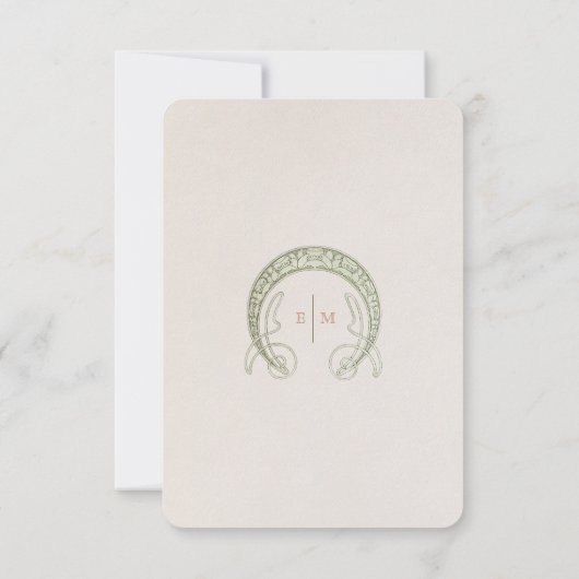 デイジー情報の挿入詳細のヴィンテージクラシックミュシャ 招待状 (裏面)