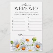 デイジー我々のブライダルシャワーゲーム