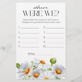 デイジー我々のブライダルシャワーゲーム