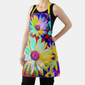 デイジー抽象芸術（明るい色） エプロン (インサイチュ)