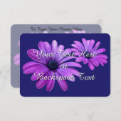 デイジー招待状パーソナライズされたデイジーRSVPカード 出欠カード (正面/裏面)