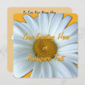 デイジー招待状パーソナライズされたデイジーRSVPカード 招待状 (正面/裏面)