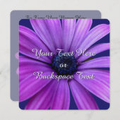 デイジー招待状パーソナライズされたデイジーRSVPカード 招待状 (正面/裏面)