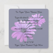 デイジー招待状パーソナライズされたデイジーRSVPカード 招待状 (裏面)