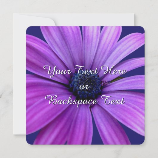 デイジー招待状パーソナライズされたデイジーRSVPカード 招待状 (正面)