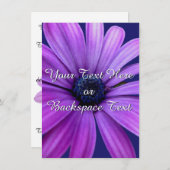 デイジー招待状パーソナライズされたデイジーRSVPカード 招待状 (正面/裏面)