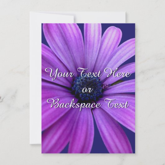 デイジー招待状パーソナライズされたデイジーRSVPカード 招待状 (正面)