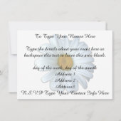 デイジー招待状パーソナライズされたデイジーRSVPカード 招待状 (裏面)