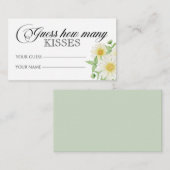 デイジー数を推測するキスブライダルゲーム エンクロージャーカード (正面/裏面)