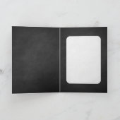 デイジー文字の単語のシンプルさchalkboard カード (内部)