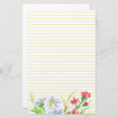 デイジー文房具書手紙の水彩花 便箋 (正面/裏面)