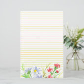 デイジー文房具書手紙の水彩花 便箋 (スタンド正面)