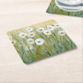 デイジー春1 スクエアペーパーコースター (アングル)