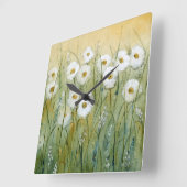 デイジー春1 スクエア壁時計 (傾斜)