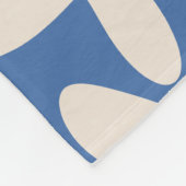 デイジー時間レトロモダンフローラ抽象芸術パターン フリースブランケット (角)