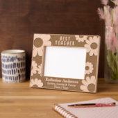 デイジー最高の先生エッチングフレーム レーザー彫刻フレーム (左)