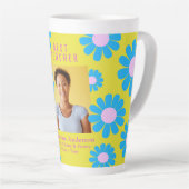 デイジー最高の先生黄色 カフェラテマグ (右アングル)