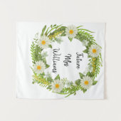 デイジー未来ミセス背景フォトプロップブライダルシャワー タペストリー (正面(横))