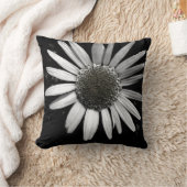 デイジー枕白黒フォト クッション (ブランケット)