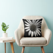 デイジー枕白黒フォト クッション (椅子)