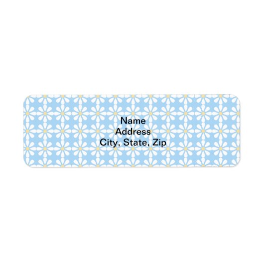 デイジー模様 ラベル (正面)