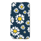 デイジー模様、花柄、白いデイジー INCIPIO iPhoneウォレットケース (フォリオ 正面)
