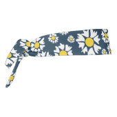 デイジー模様、花柄、白デイジー タイヘッドバンド (回転270)