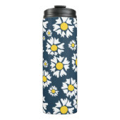 デイジー模様、花柄、白デイジー タンブラー (正面)