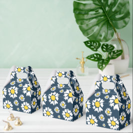 デイジー模様、花柄、白デイジー フェイバーボックス