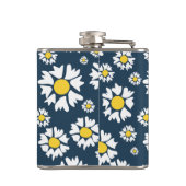 デイジー模様、花柄、白デイジー フラスク (裏面)