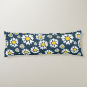 デイジー模様、花柄、白デイジー ボディピロー (裏面)