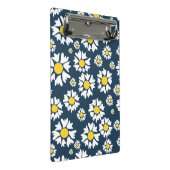 デイジー模様、花柄、白デイジー ミニクリップボード (アングル)