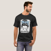 デイジー母の人生むちゃくちゃな髪のパン漂白ママのダ Tシャツ (正面フル)