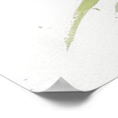 デイジー水彩花モダンプロフェッショナル ポスター (角)