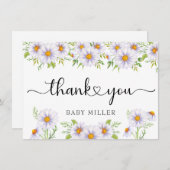 デイジー水彩 |フローラありがとう ノートカード (正面/裏面)