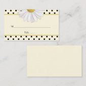 デイジー水玉模様結婚の座席表 プレイスカード (正面/裏面)