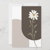 デイジー水色の赤ミニマルちゃんシャワー 招待状 (裏面)