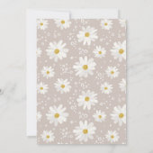 デイジー水色の赤ミニマルちゃんシャワー 招待状 (裏面)