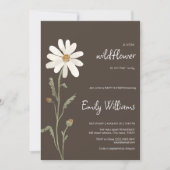 デイジー水色の赤ミニマルちゃんシャワー 招待状 (正面)