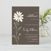 デイジー水色の赤ミニマルちゃんシャワー 招待状 (スタンド正面)