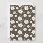 デイジー水色の赤ミニマルちゃんシャワー 招待状 (裏面)