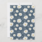 デイジー水色の赤ミニマルちゃんシャワー 招待状 (裏面)