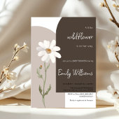 デイジー水色の赤ミニマルちゃんシャワー 招待状