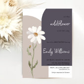 デイジー水色の赤ミニマルちゃんシャワー 招待状