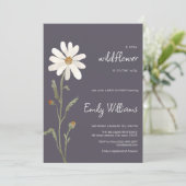 デイジー水色の赤ミニマルちゃんシャワー 招待状 (スタンド正面)