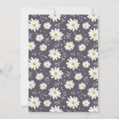 デイジー水色の赤ミニマルちゃんシャワー 招待状 (裏面)