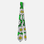 デイジー油絵画ネクタイ ネクタイ (正面)