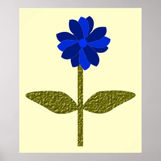 デイジー海ブループリント ポスター (正面)