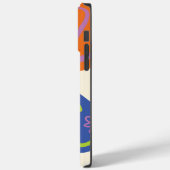 デイジー溝青、オレンジ、紫、緑、クリーム Case-Mate iPhoneケース (裏面 / 左)
